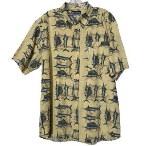 Columbia Marlin Fishing Shirt | Men’s L | Short Sleeve Cotton